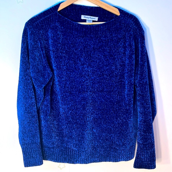 Tommy Bahama, Size XS, good for S and M, Blue, Plush Sweater Soft 100% Polyester - Picture 1 of 13